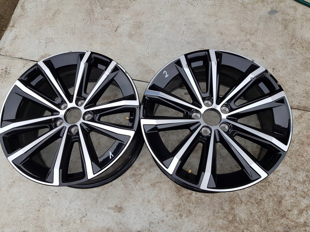 1x Alufelge 18 Zoll 8.0" 5x108 42ET Glanz Schwarz 32358646 Volvo S60 V60 V90