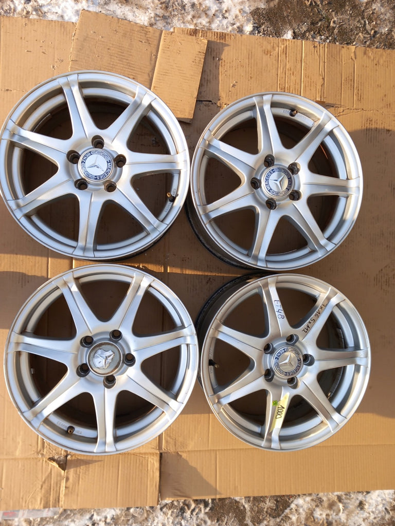 4x Alufelge 16 Zoll 7.0" 5x112 48ET Glanz Silber A2044011102 Mercedes-Benz W204 FEL4545382632da
