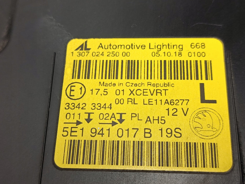 Frontscheinwerfer Skoda Octavia III 5E1941017B Xenon Links Headlight SCH2900180836hr