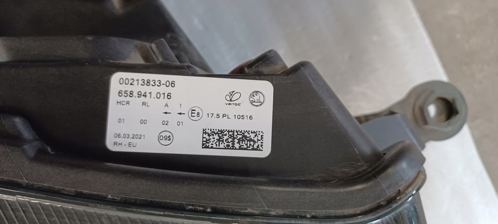 Frontscheinwerfer Skoda 658941016 LED Rechts Scheinwerfer Headlight