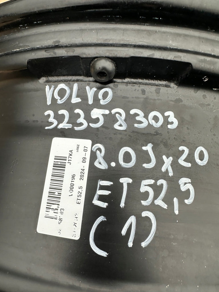 1x Alufelge 20 Zoll 8.0" 5x108 52 5ET Glanz Schwarz 32358303 Volvo Rim Wheel FEL2427493087sy
