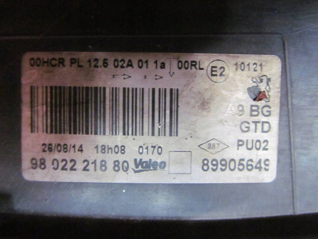 Frontscheinwerfer Peugeot 208 9802221880 Links Scheinwerfer Headlight SCH7665498823bl