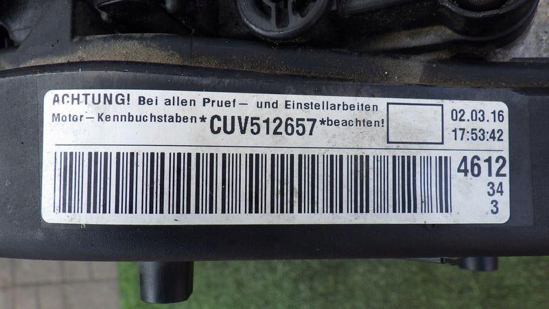 Motor VW Tiguan CUVC 2.0 TDI 150PS 110kW 74TKm Diesel Engine Unkomplett