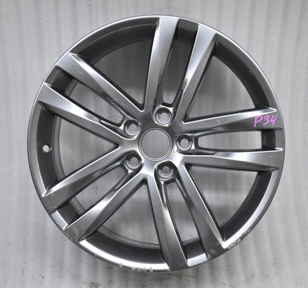 1x Alufelge 18 Zoll 7.5" 5x112 51ET Glanz Grau 5G0601025AF VW Golf Rim Wheel FEL9975705217dt