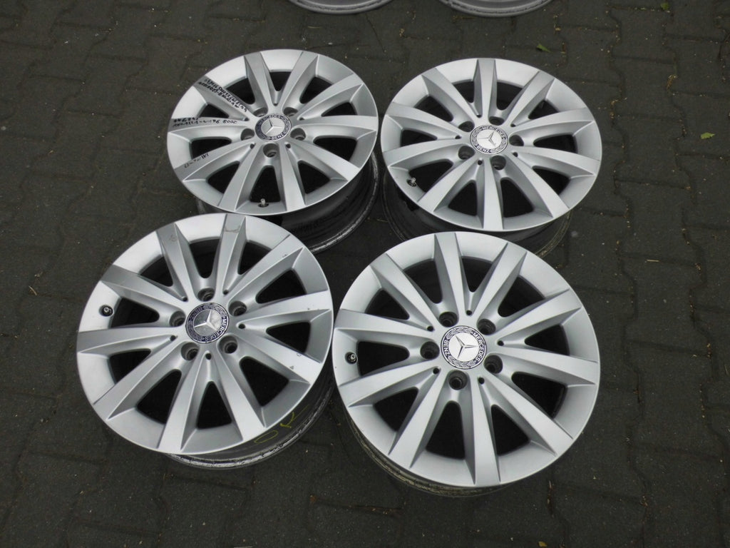 1x Alufelge 16 Zoll 6.5" 5x112 49ET Silber A2464010500 Mercedes-Benz Rim Wheel FEL5168178364lr