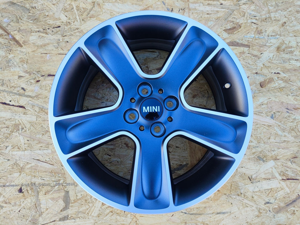1x Alufelge 17 Zoll 7.0" 4x100 48ET Matt Schwarz 6784124 Mini R56 Rim Wheel FEL7767401531sy