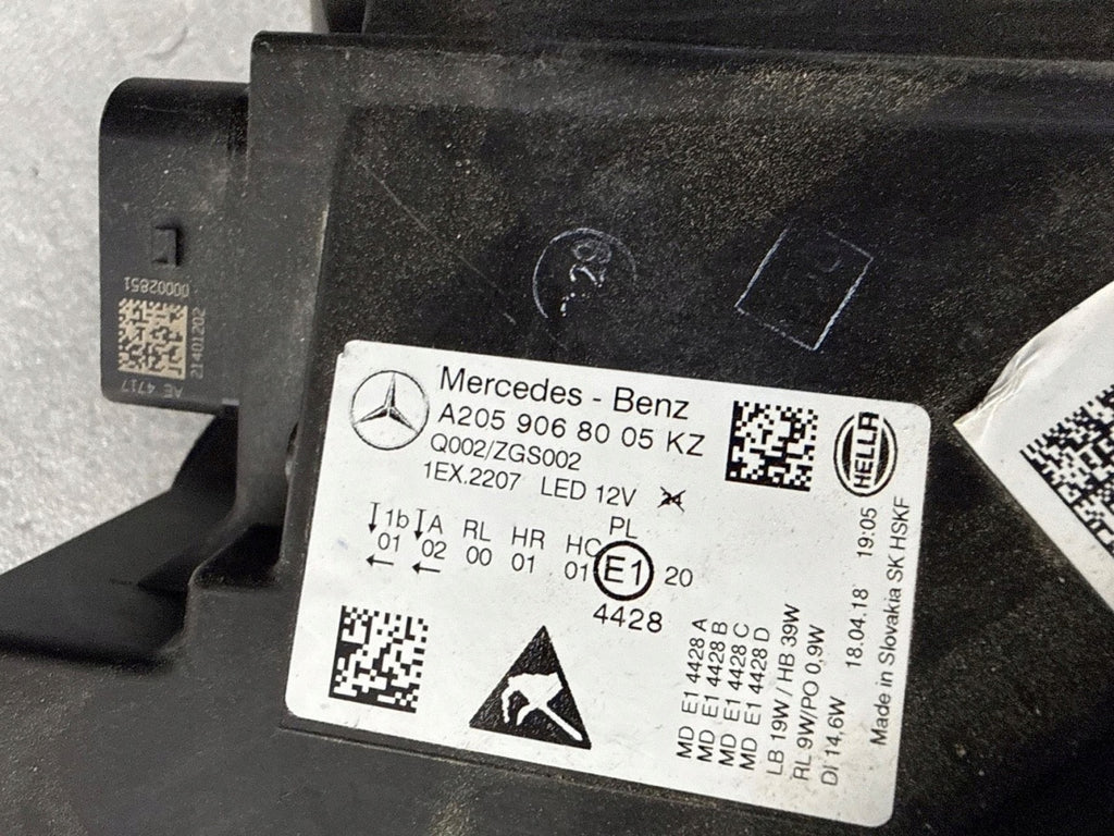Frontscheinwerfer Mercedes-Benz W205 A205 A2059068005 LED Rechts Headlight SCH3598678147kz