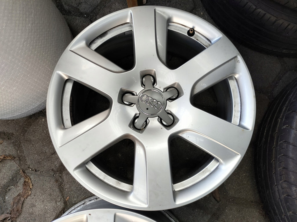 4x Alufelge 17 Zoll 7.5" 5x112 37ET Glanz Silber 4G0601025 Audi A6 Rim Wheel