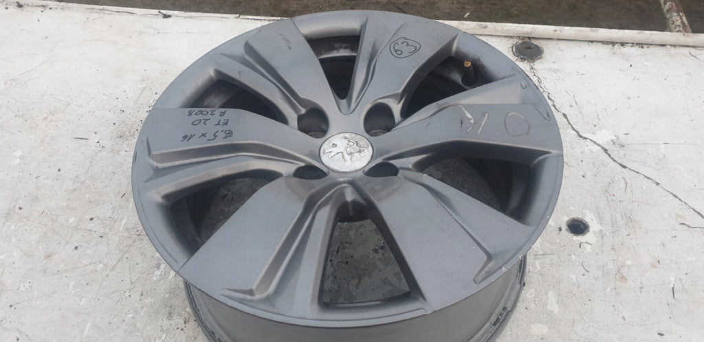 1x Alufelge 16 Zoll 6.5" 4x108 20ET Glanz Graphit 9813557977 Peugeot 2008 FEL7159585111jo