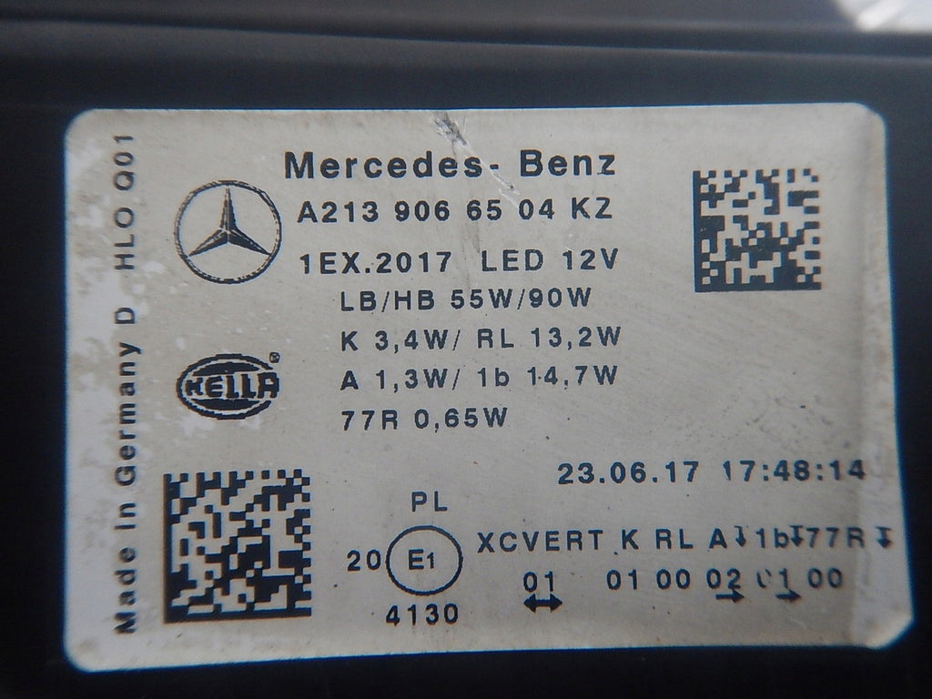 Frontscheinwerfer Mercedes-Benz W213 2139066504 LED Links Scheinwerfer Headlight SCH4933572163pw