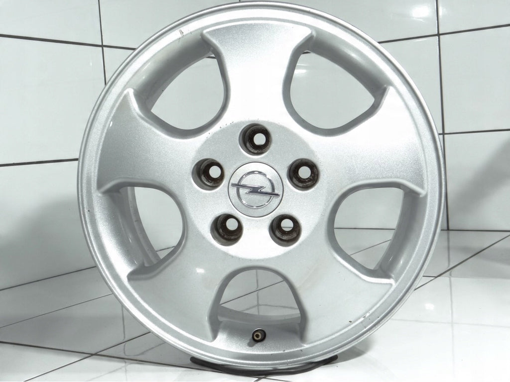 4x Alufelge 15 Zoll 6.0" 5x110 49ET Silber Opel Vectra C Rim Wheel