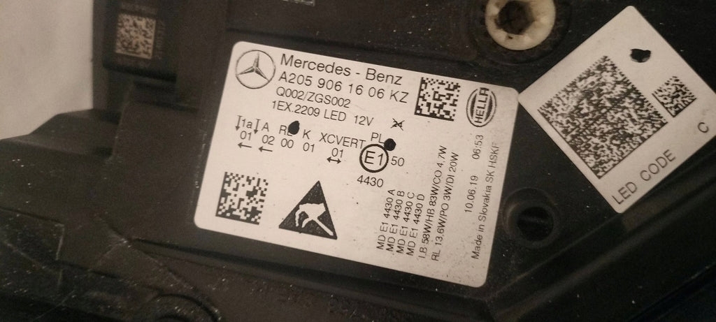 Frontscheinwerfer Mercedes-Benz W205 A2059061606 A2059061506 Vorderseite SCH7008663033ch