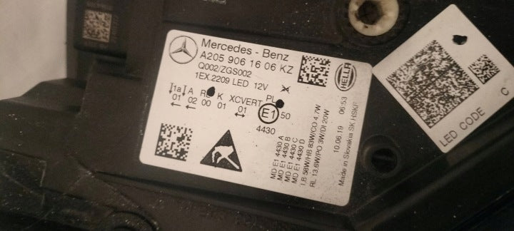 Frontscheinwerfer Mercedes-Benz W205 A2059061606 A2059061506 Ein Satz Headlight SCH7008663033ch