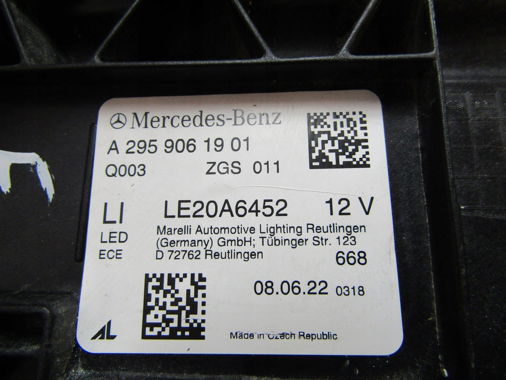 Frontscheinwerfer Mercedes-Benz Eqe A2959061901 LED Links Scheinwerfer Headlight SCH8017562094ck