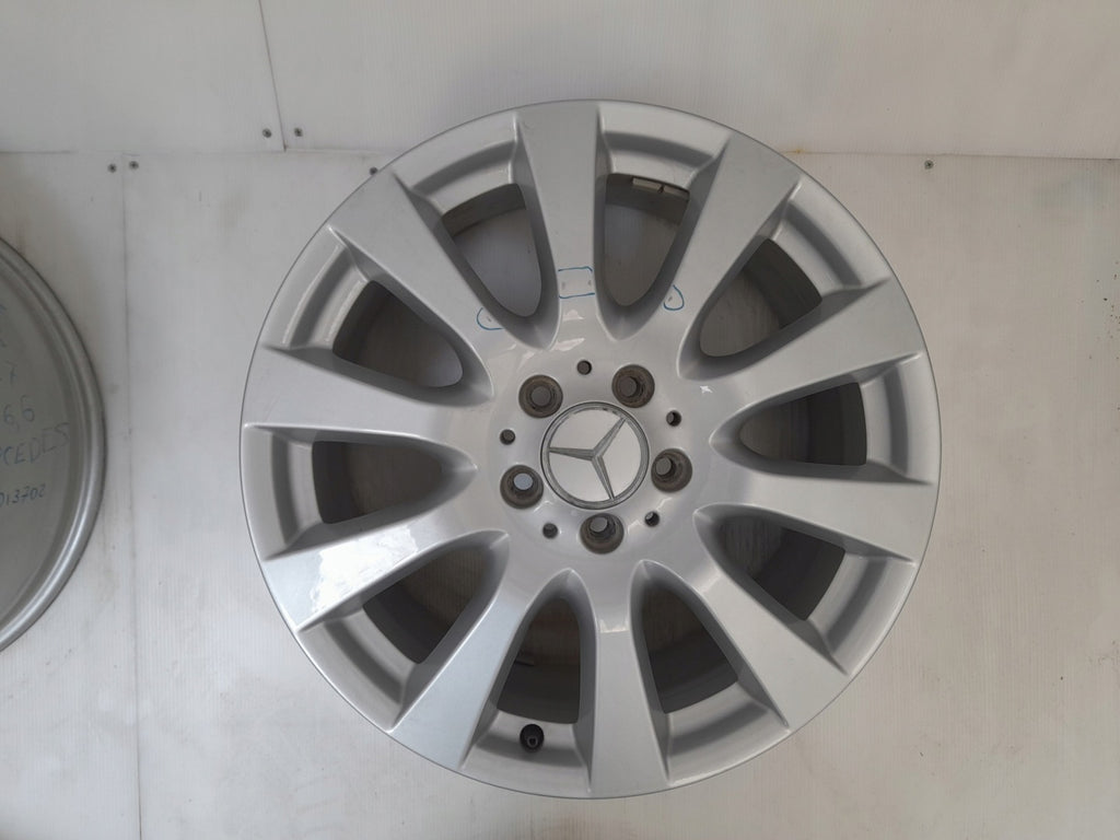4x Alufelge 18 Zoll 8.0" 5x112 67ET Glanz Silber A2514013702 Mercedes-Benz FEL6150378119hw