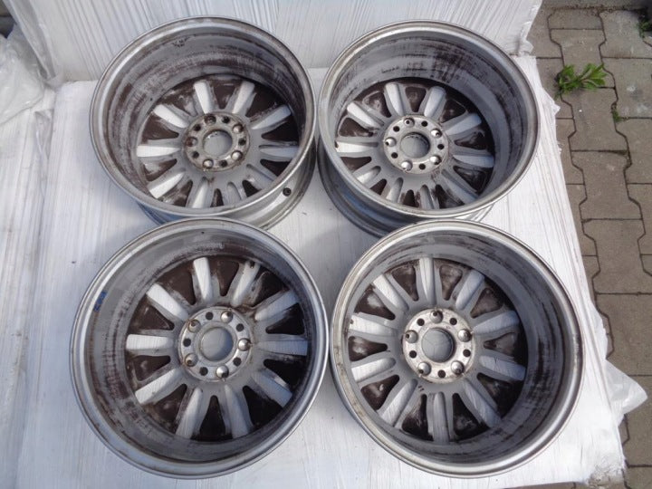 4x Alufelge 16 Zoll 6.5" 5x112 38ET Glanz Silber A2054010100 Mercedes-Benz W205 FEL3842139038cw