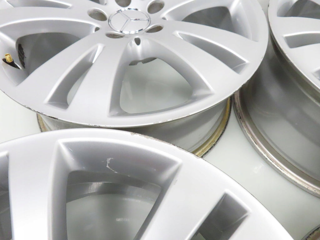 4x Alufelge 17 Zoll 7.5" 5x112 47ET Glanz Silber A2044010402 Mercedes-Benz FEL4756438158ch