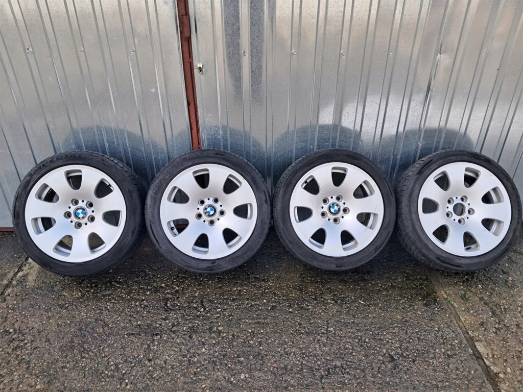 4x Alufelge 17 Zoll 8.0" 5x120 24ET Glanz Silber 6765144 BMW E60 E65 Rim Wheel FEL1663360809zq