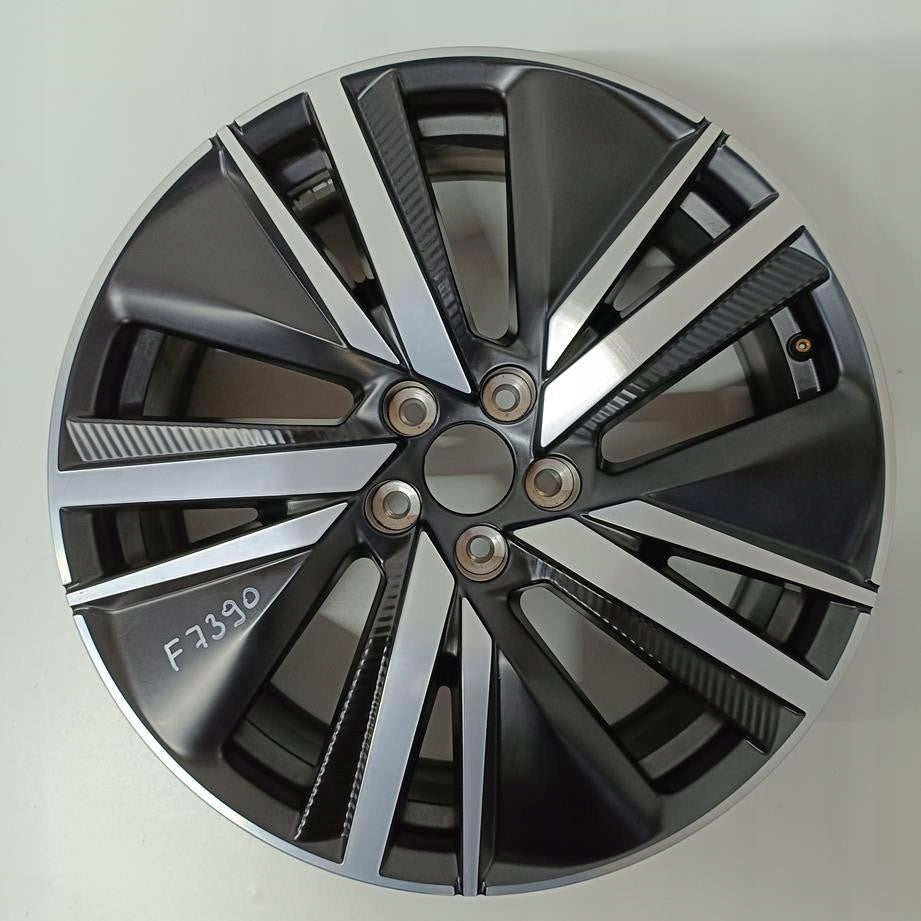 1x Alufelge 19 Zoll 7.0" 5x108 38ET Glanz Schwarz 9832762380 Peugeot Rim Wheel FEL4395655679qr