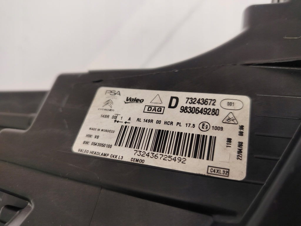 Frontscheinwerfer Citroën C4 III 73243672 Full LED Rechts Scheinwerfer Headlight