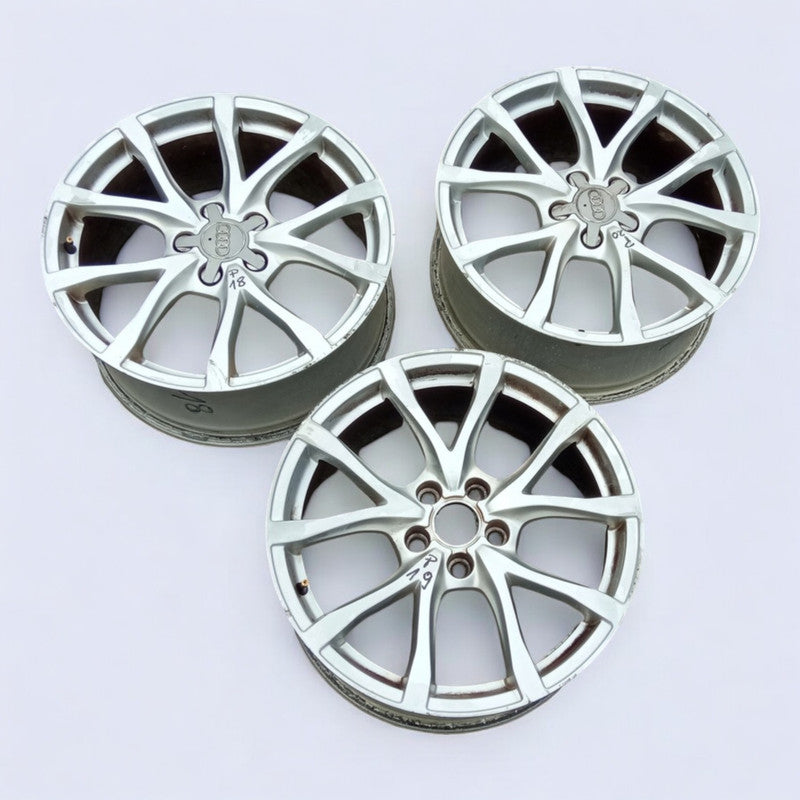 1x Alufelge 18 Zoll 8.0" 5x112 48ET Glanz Silber 4F0601025CD Audi A6 C6