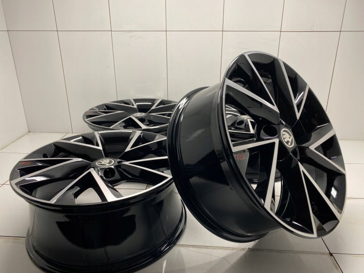 4x Alufelge 19 Zoll 8.0" 5x112 44ET 3V0601025AP Mg Superb I Rim Wheel FEL8272252202jc