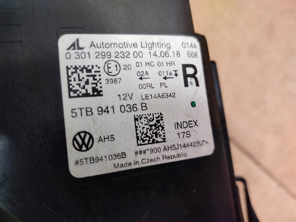 Frontscheinwerfer VW Touran 5TB941036B LED Rechts Scheinwerfer Headlight