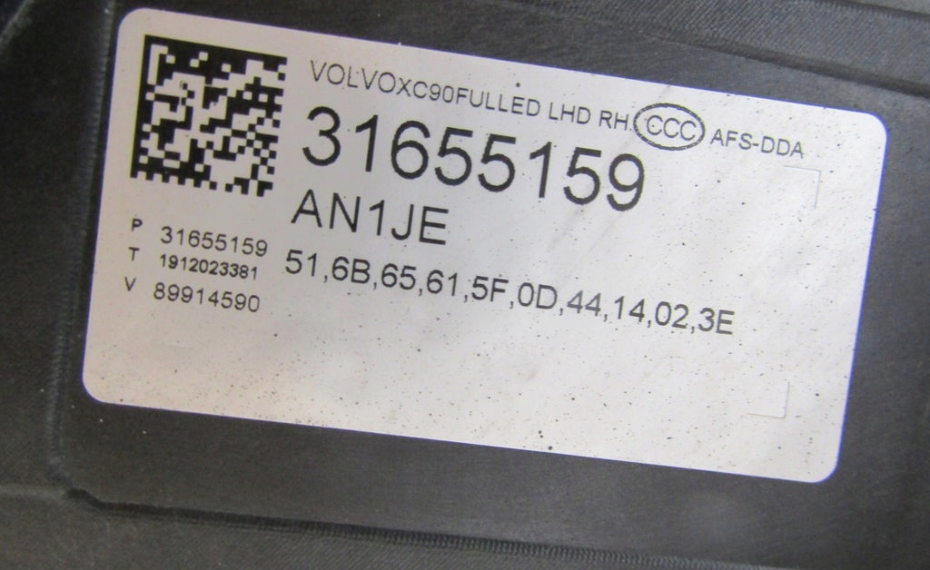 Frontscheinwerfer Volvo Xc90 II 31655159 LED Rechts Scheinwerfer Headlight