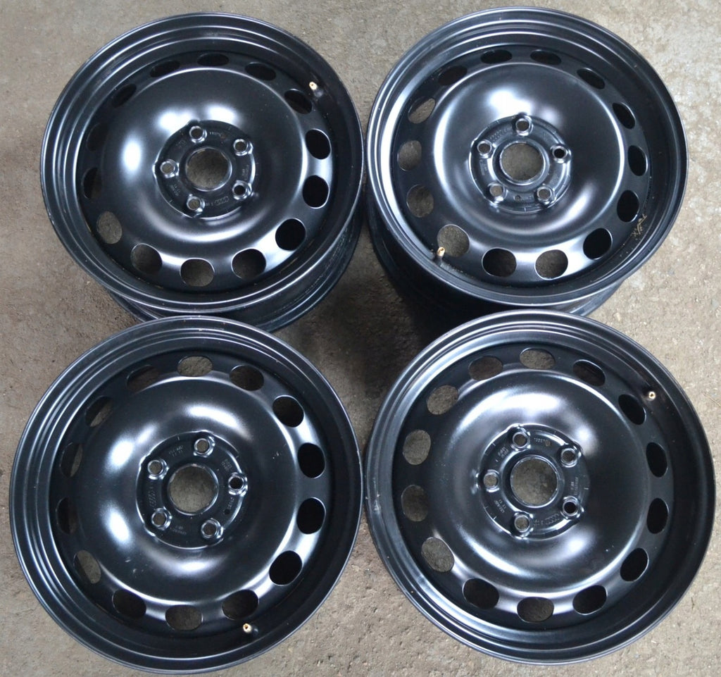 1x Alufelge 16 Zoll 6.5" 5x112 43ET Glanz Schwarz 8V0601027 Audi Rim Wheel