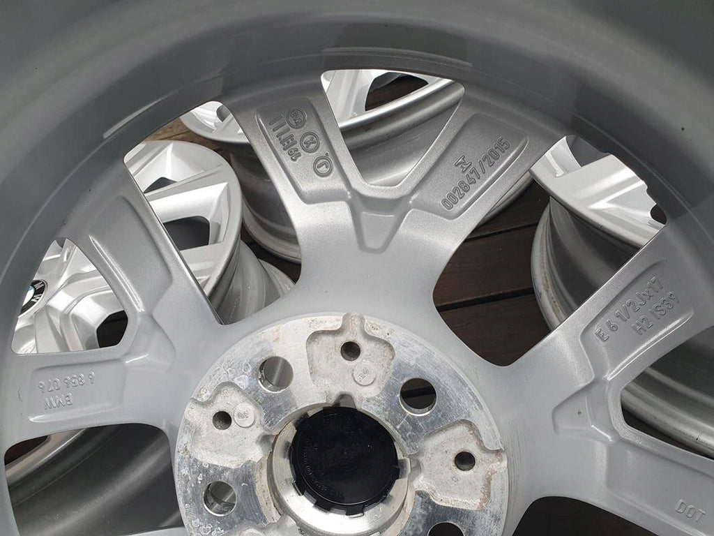 4x Alufelge 17 Zoll 6.5" 5x112 39ET Glanz Silber 6856076 BMW X1 F48 Rim Wheel FEL5574766925bc