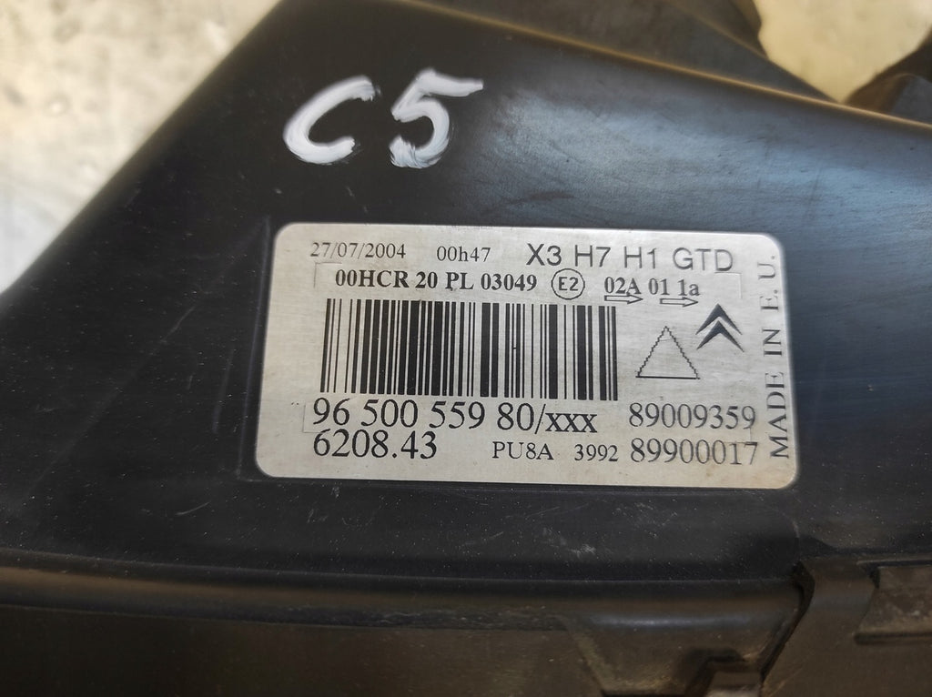 Frontscheinwerfer Citroën C5 I 9650055980 Links Scheinwerfer Headlight