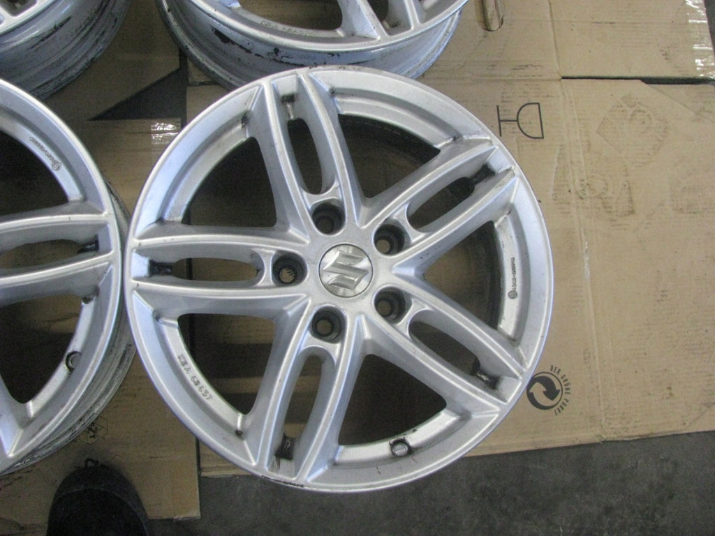 4x Alufelge 16 Zoll 6.5" 5x114.3 40ET Glanz Silber KBA48457 Nissan I Rim Wheel FEL3450940729go