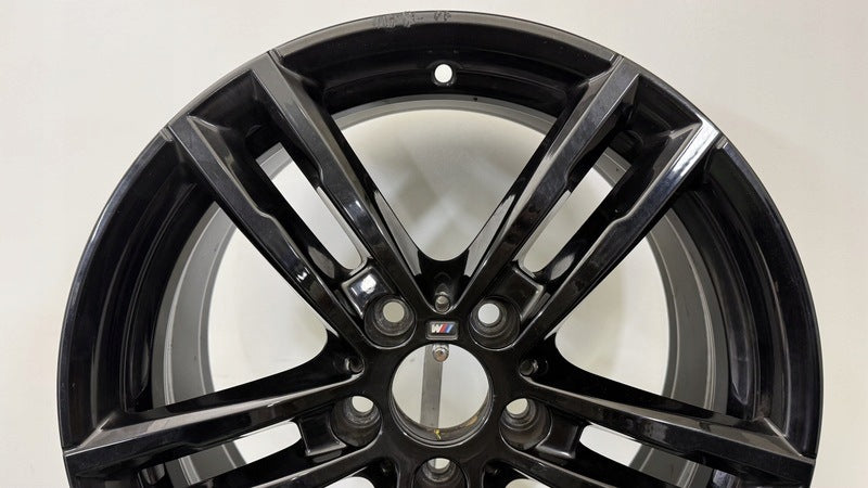 1x Alufelge 18 Zoll 7.5" 5x120 45ET Glanz Schwarz 8074185 BMW 1 Rim Wheel FEL6129927259wp