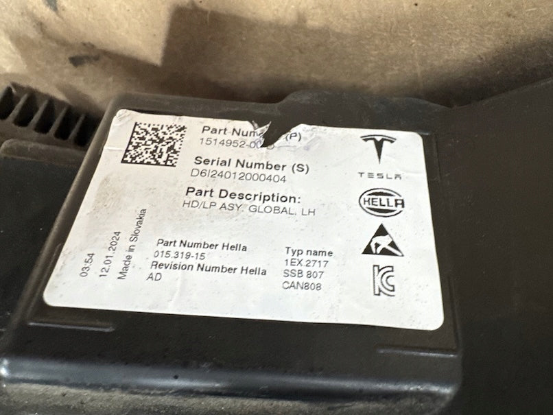 Frontscheinwerfer Tesla Model 3 1514952-00-D LED Links Scheinwerfer Headlight