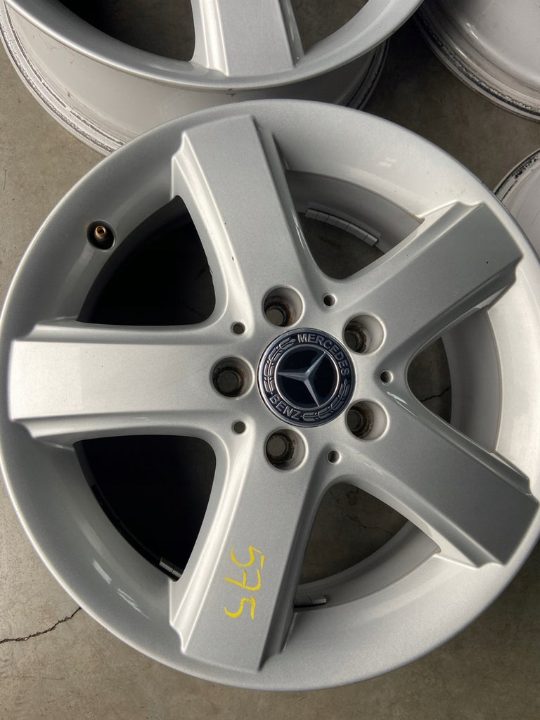 4x Alufelge 16 Zoll 6.0" 5x112 46ET Glanz Silber A1694010302 Mercedes-Benz Mb FEL1375499739zg