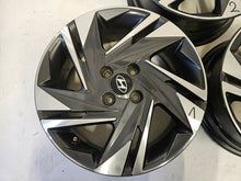 Load image into Gallery viewer, 1x Alufelge 16 Zoll 6.0" 4x100 50ET Glanz 52910-Q0200 Hyundai I10 III I20 FEL1471898455pl