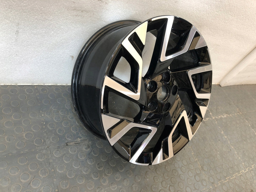 1x Alufelge 18 Zoll 7.5" 5x114.3 45ET Glanz Schwarz 52910-J7DA0 Kia Xceed