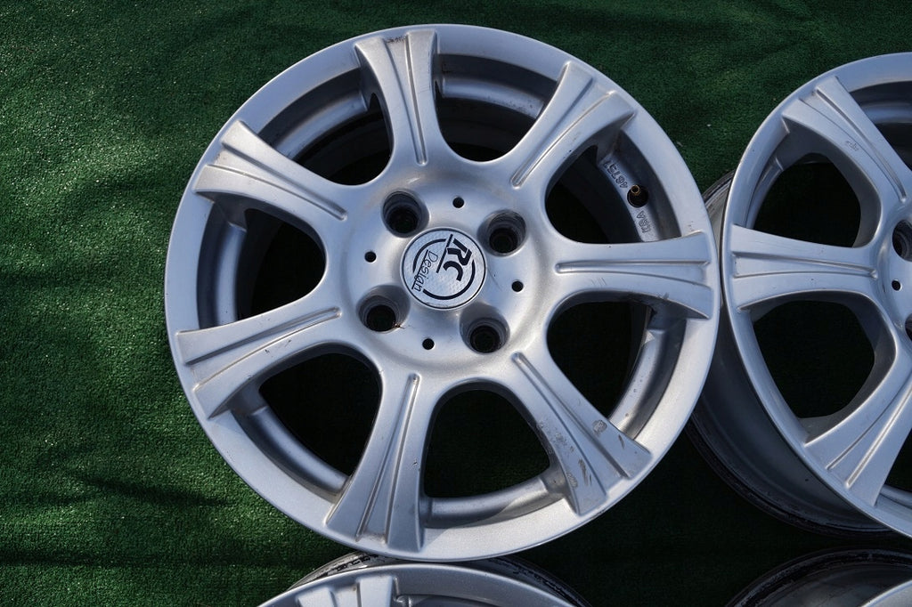 4x Alufelge 15 Zoll 6.5" 4x114.3 42ET Glanz Silber KBA46757 Chevrolet I FEL4125700711sz