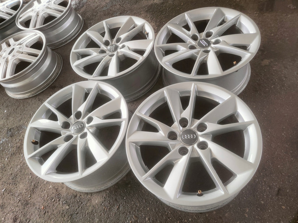 4x Alufelge 16 Zoll 7.0" 5x112 35ET Glanz Silber 8W0601025 Audi A4 B8 Rim Wheel FEL4616345222dx