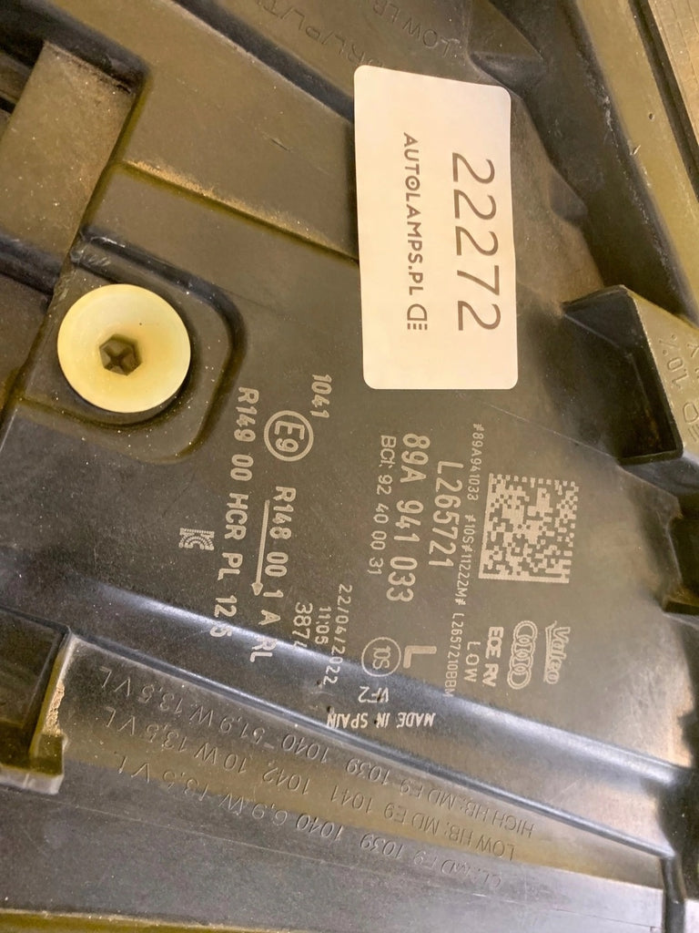 Frontscheinwerfer Audi E-Tron 89A941033 Full LED Links Scheinwerfer Headlight