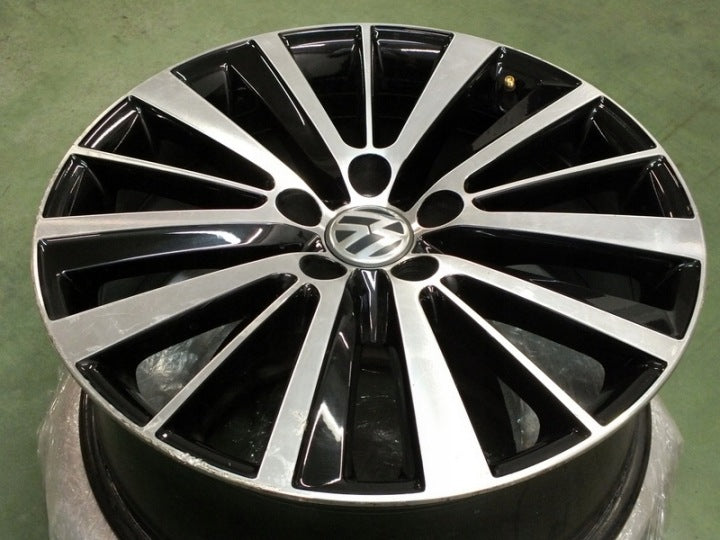 1x Alufelge 18 Zoll 7.5" 5x112 51ET Glanz Schwarz 5C5071498 VW Rim Wheel FEL7722869571sn
