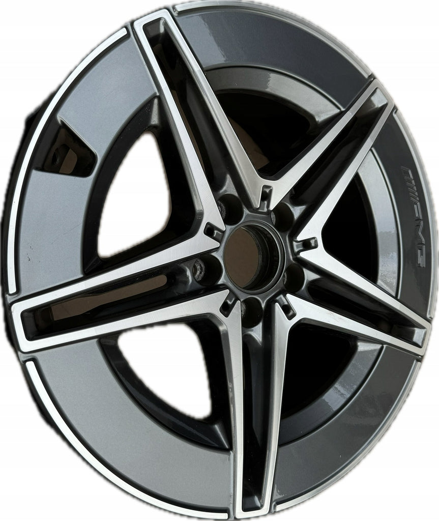 1x Alufelge 18 Zoll 8.5" 5x112 52ET Glanz Schwarz A2064011800 Mercedes-Benz