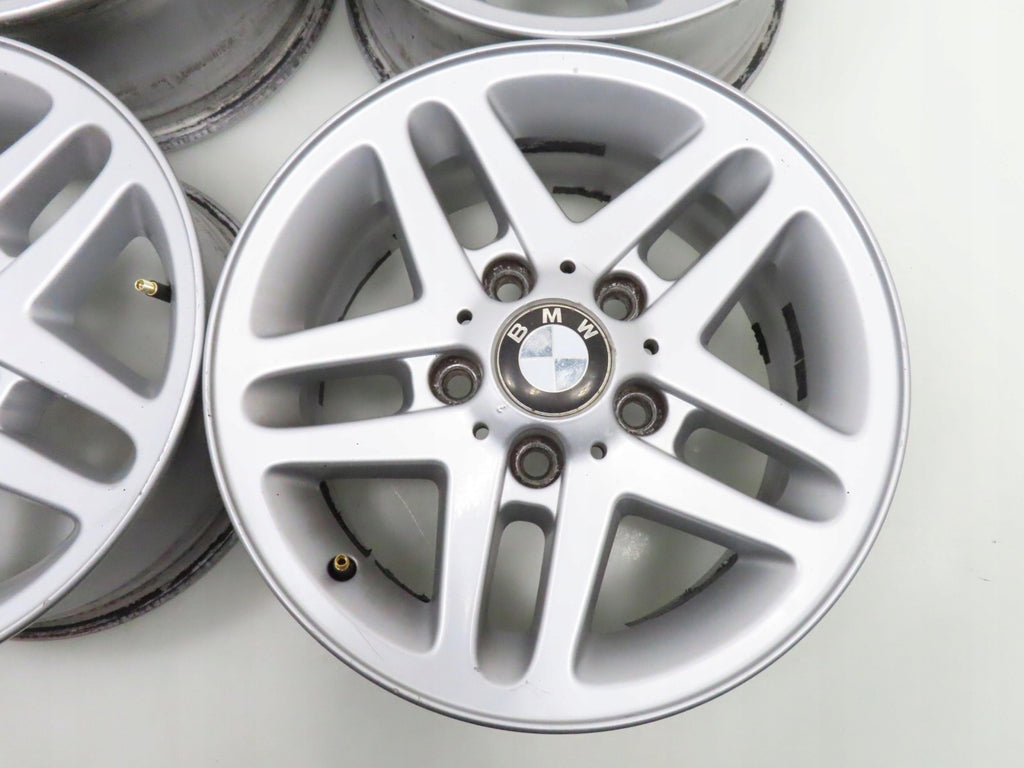 4x Alufelge 15 Zoll 6.5" 5x120 42ET Silber 10953687 BMW 3 E36 E46 E90 Rim Wheel FEL6844591495zq