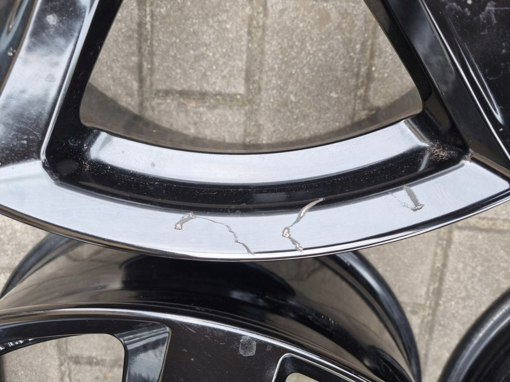 4x Alufelge 18 Zoll 7.5" 5x112 48ET Glanz Schwarz KBA53529 Audi I Rim Wheel FEL2797802650fm