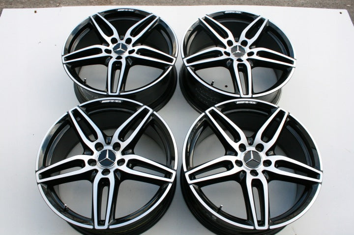 4x Alufelge 18 Zoll 7.5" 5x112 52ET Glanz Schwarz A2134012100 Mercedes-Benz Vito FEL5076521954xz