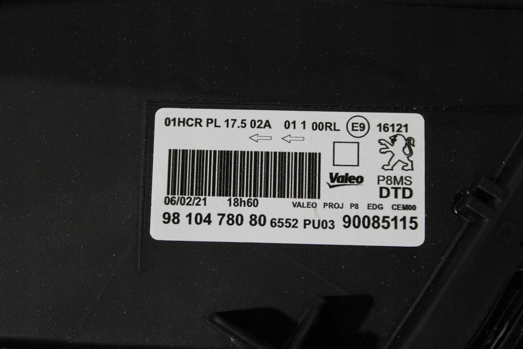 Frontscheinwerfer Peugeot 5008 I 9810478080 Rechts Scheinwerfer Headlight SCH9887386755bp
