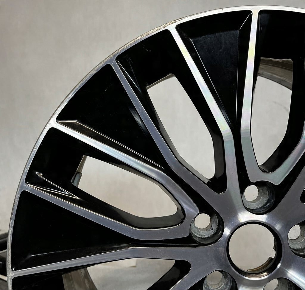 1x Alufelge 18 Zoll 7.5" 5x108 46ET Glanz Schwarz KX7M-1007-EA Jaguar Xe Xf