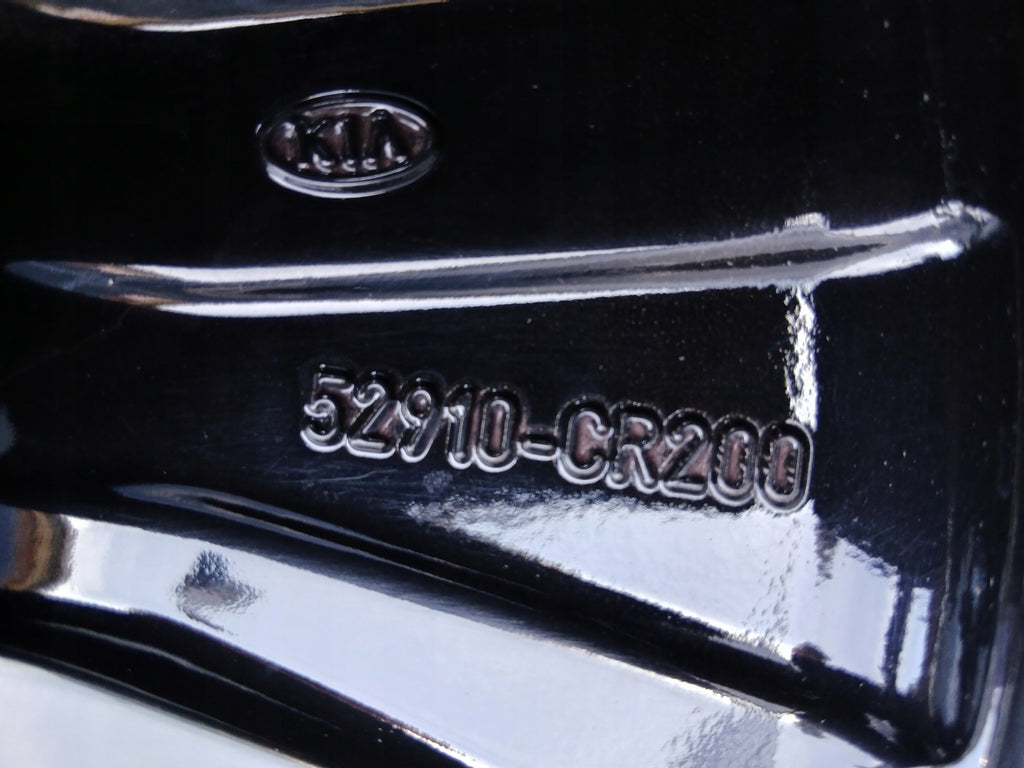 1x Alufelge 16 Zoll 6.5" 5x114.3 40ET Glanz Schwarz 52910-CR200 Kia I Rim Wheel FEL2132443264hp