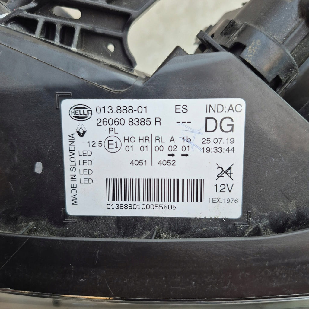 Frontscheinwerfer Renault Kadjar 260608385R Full LED Rechts oder Links SCH8366973664wd