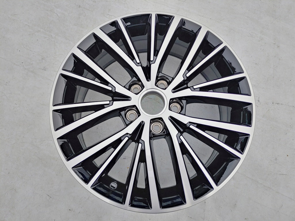 1x Alufelge 17 Zoll 6.5" 5x112 52ET Glanz Schwarz 5TA601025 VW Touran Rim Wheel FEL8923199241yw